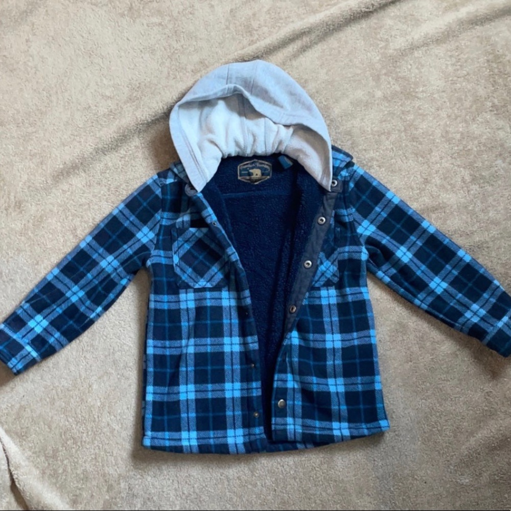 Sherpa lined flannel/shacket